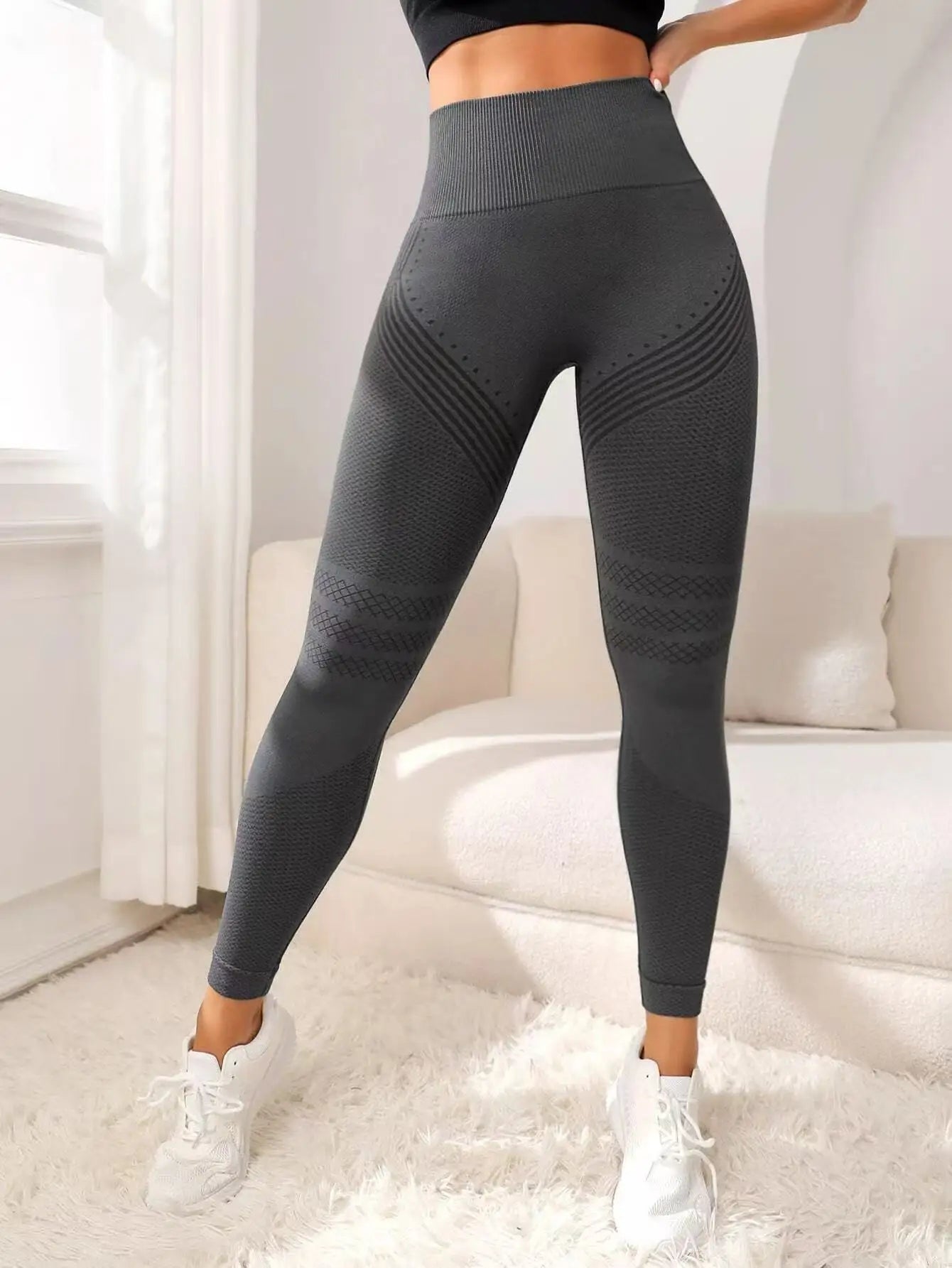 Legging 3D Anti-Cellulite Taille Haute – Galbe, Maintien & Ventre Plat