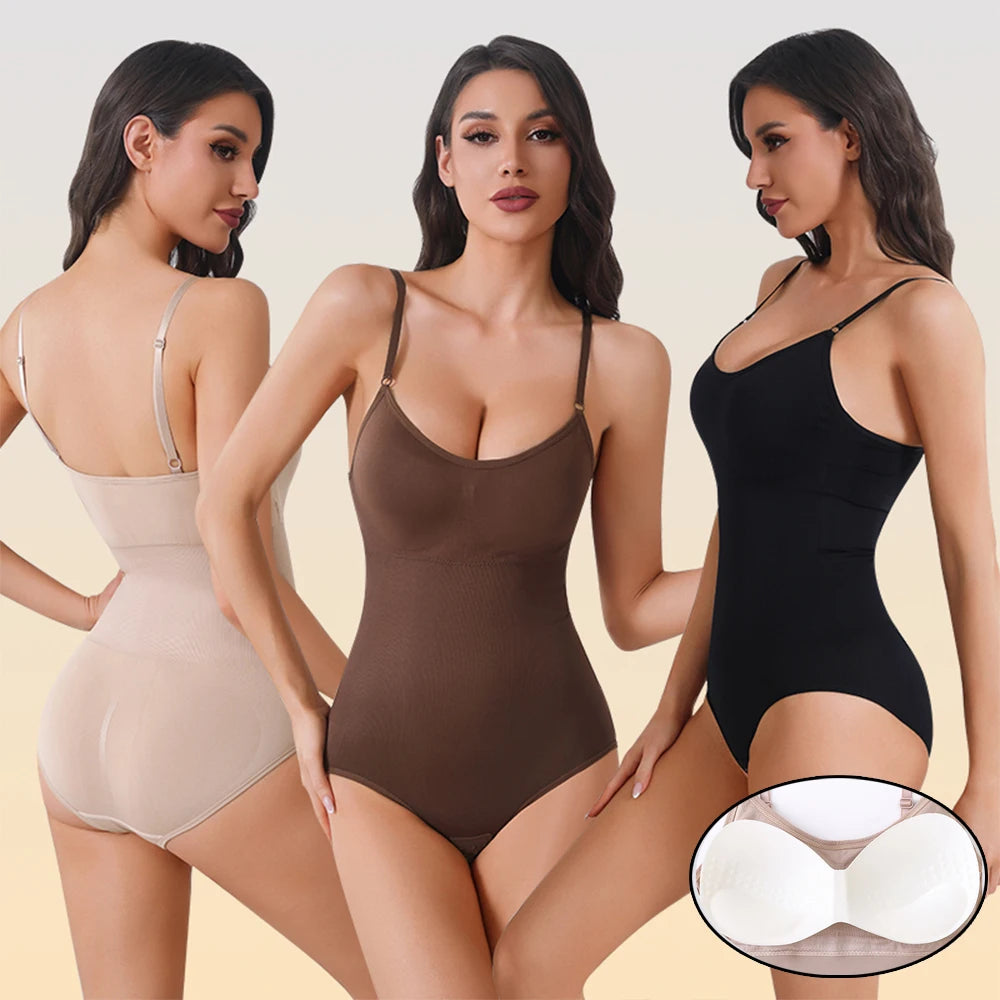 Body Gainant Sculptant – Bretelles Réglables & Bonnets Amovibles