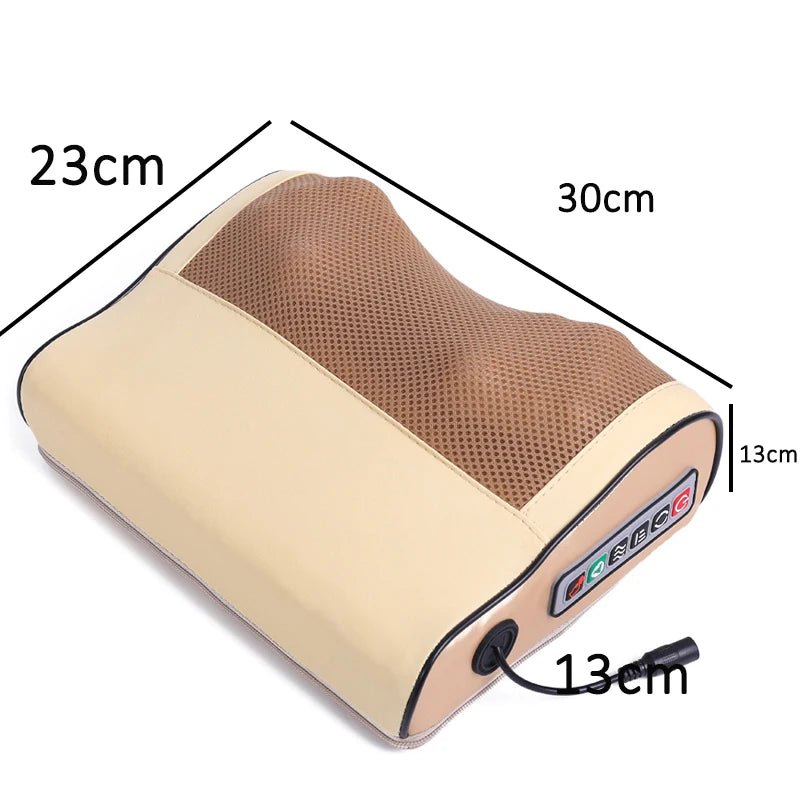 Masseur Cervical Chauffant Infrarouge – Coussin de Massage Shiatsu Nuque, Dos & Épaules