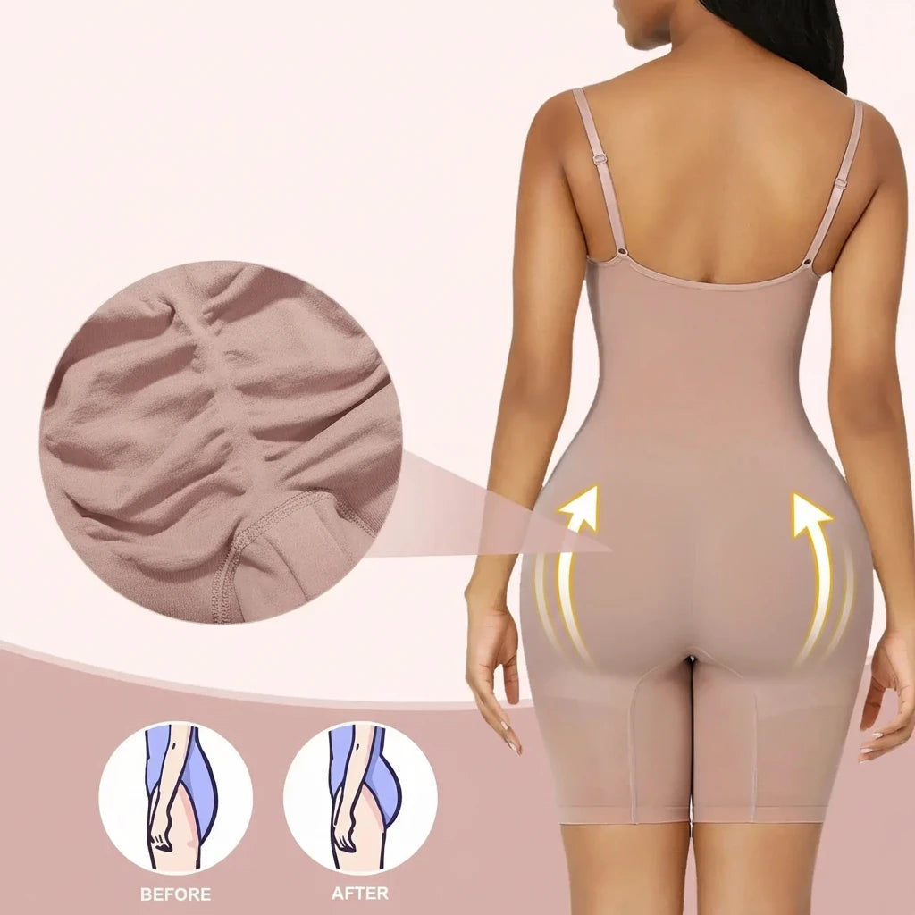 Body Gainant Sans Coutures – bretelles réglables.
