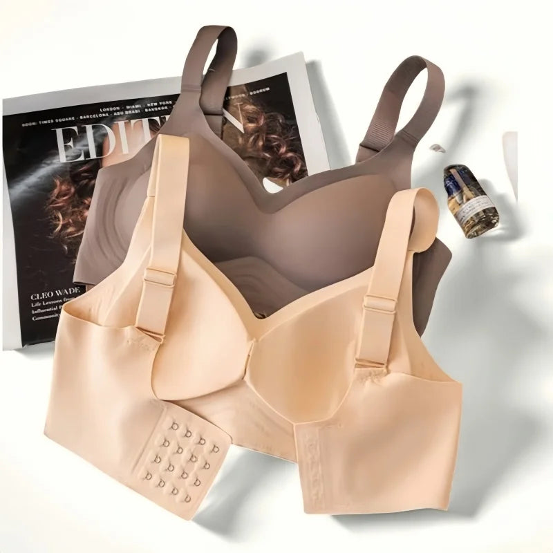 Soutien-gorge Push-Up Bretelles Larges Sans Armatures – Maintien & Confort Grande Taille