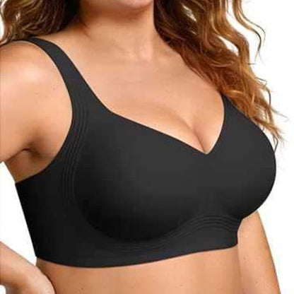 Soutien-Gorge Gainant Sans Armatures – Pleine Couverture, Push-Up & Maintien, Grande Taille M à 4XL