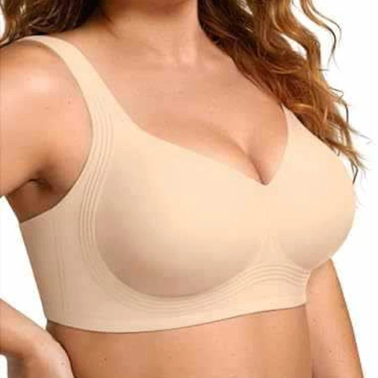 Soutien-Gorge Gainant Sans Armatures – Pleine Couverture, Push-Up & Maintien, Grande Taille M à 4XL