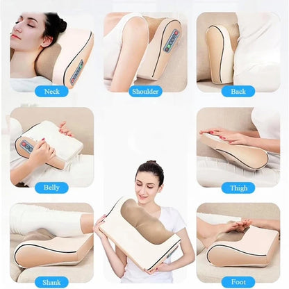 Masseur Cervical Chauffant Infrarouge – Coussin de Massage Shiatsu Nuque, Dos & Épaules