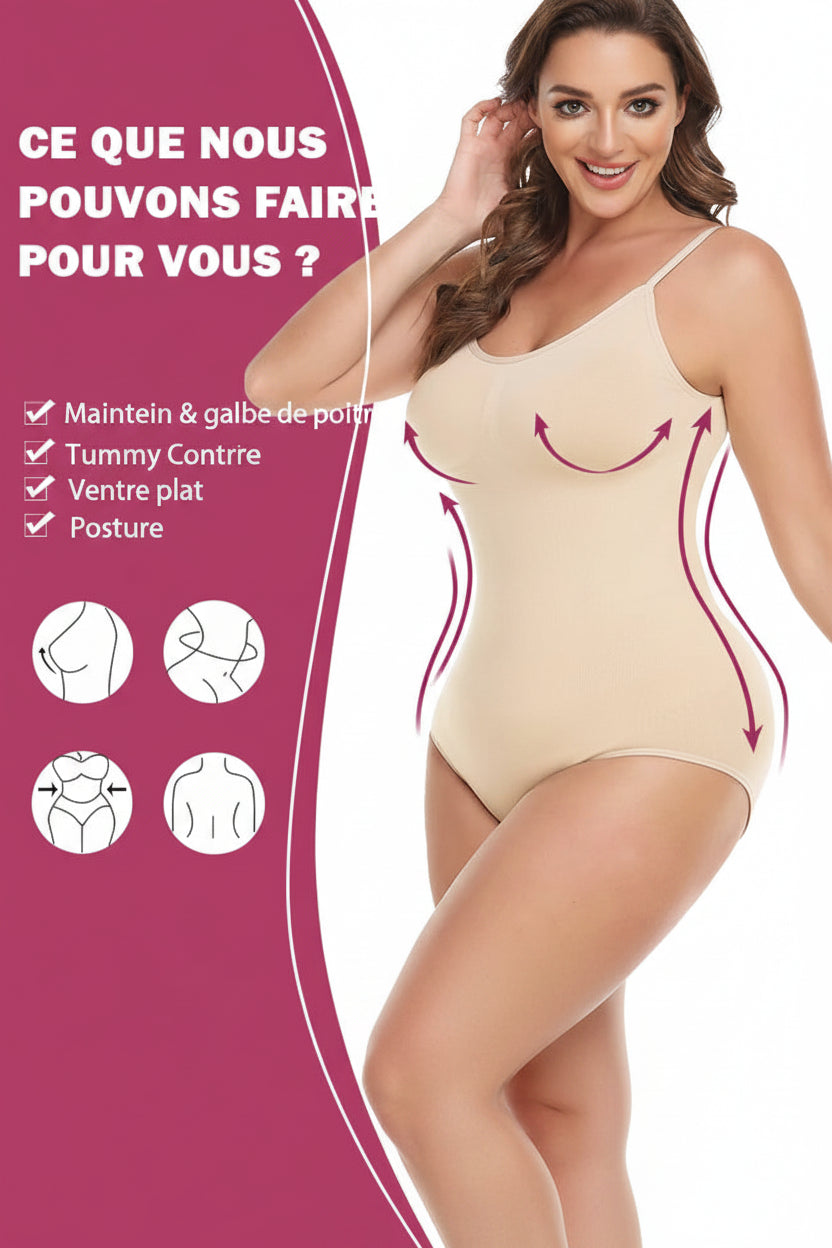 Bodysuit Gainant Corps Entier – Ventre Plat, Taille Fine & Fesses Galbées