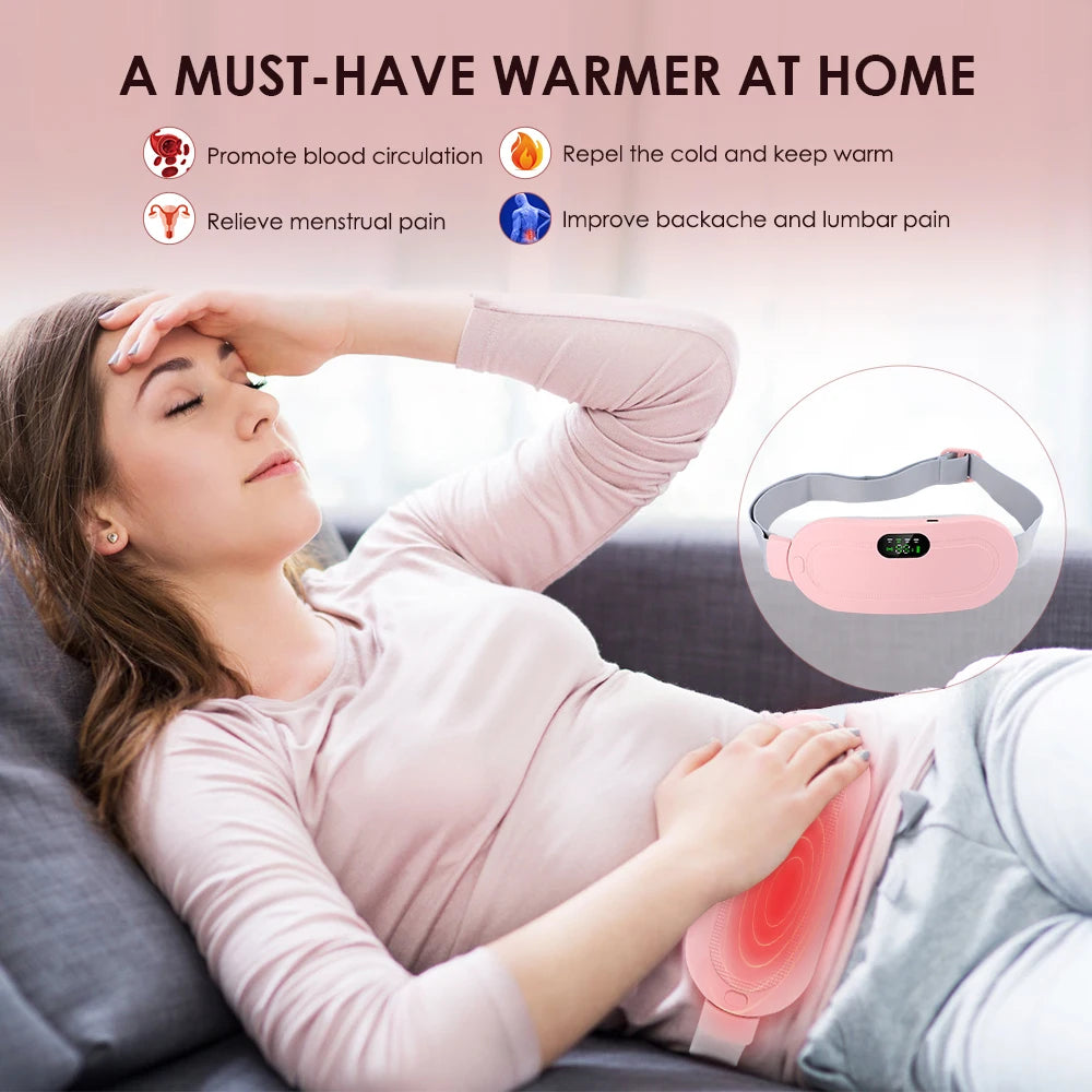 Ceinture Chauffante Menstruelle – Chaleur & Massage Apaisants