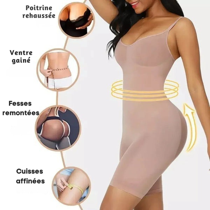 Body Gainant Sans Coutures – bretelles réglables.